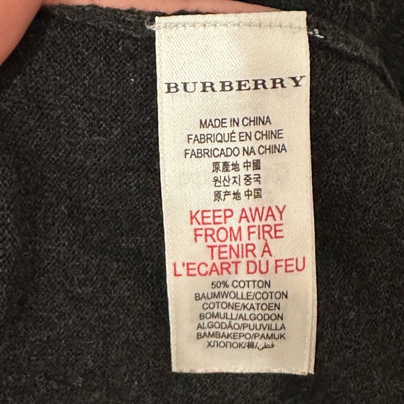 BURBERRY Girls 12months Gray Sweater Cashmere Dress &/OR tunic for a 2 yr old <3 - Picture 2 of 10